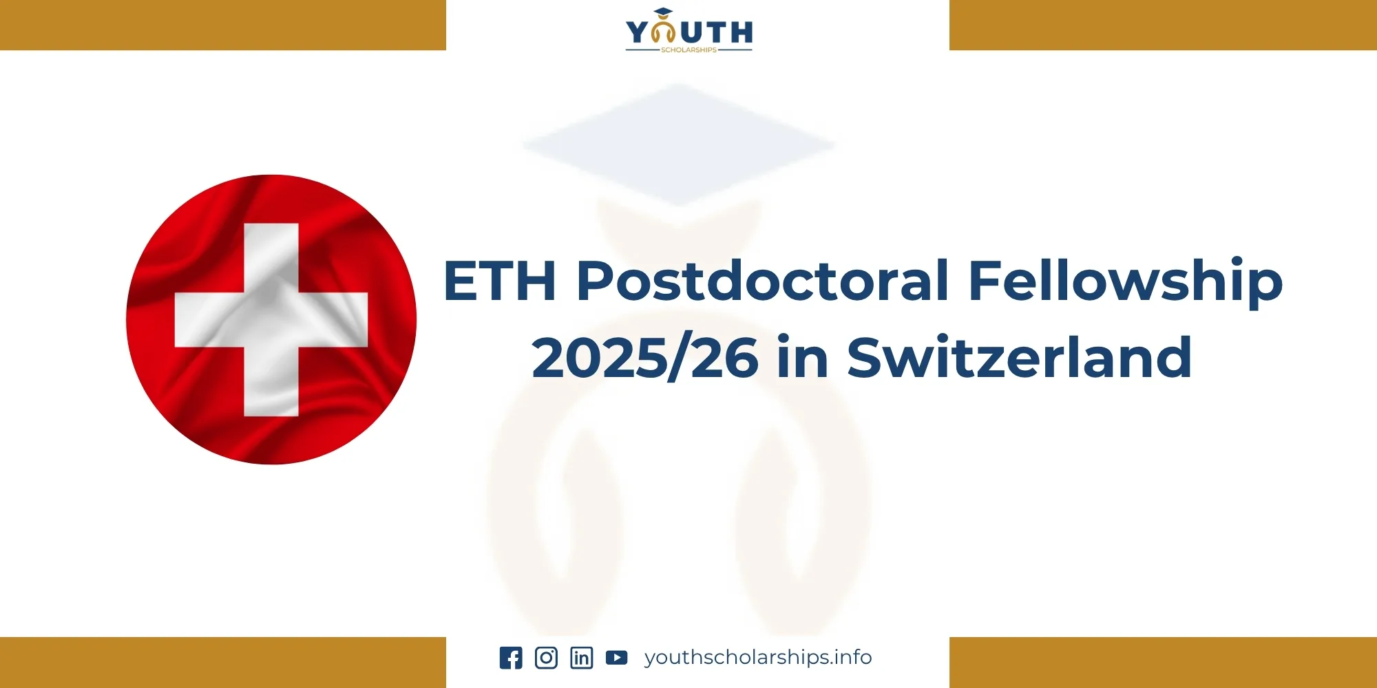 ETH Postdoctoral Fellowship 2025/26 in Switzerland 