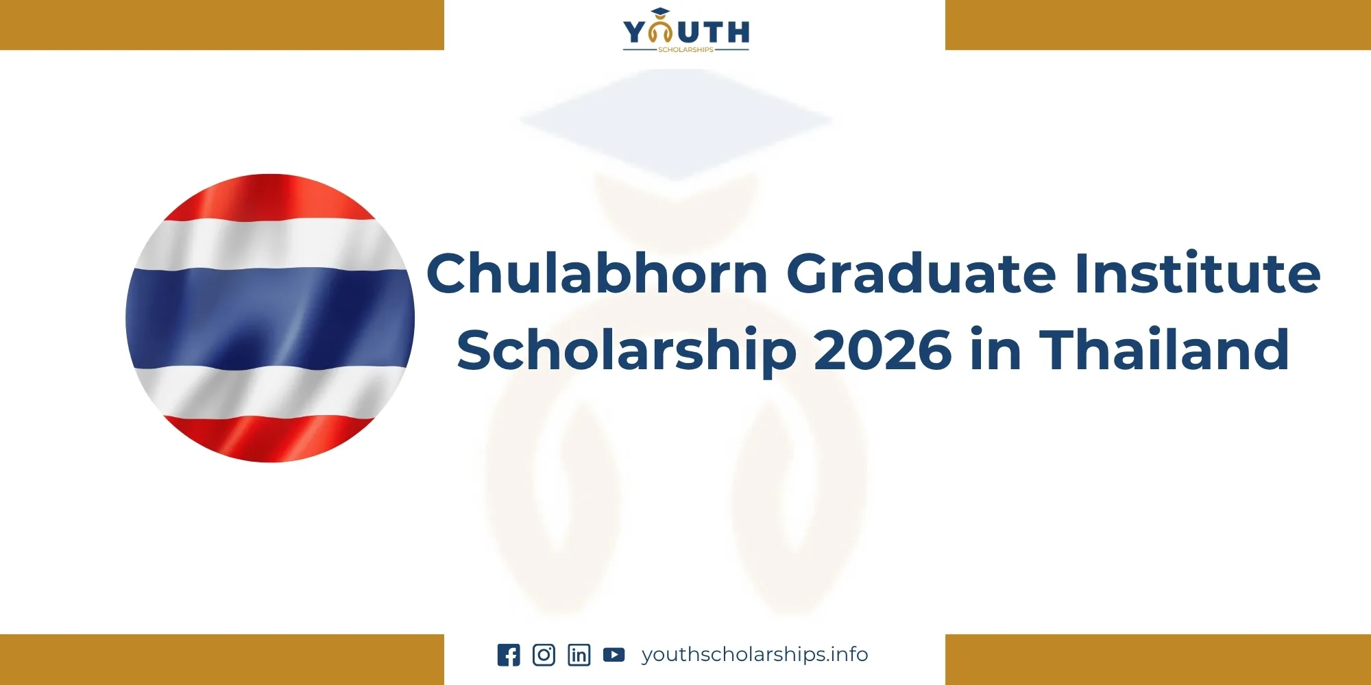 Chulabhorn Graduate Institute Scholarship 2026 in Thailand