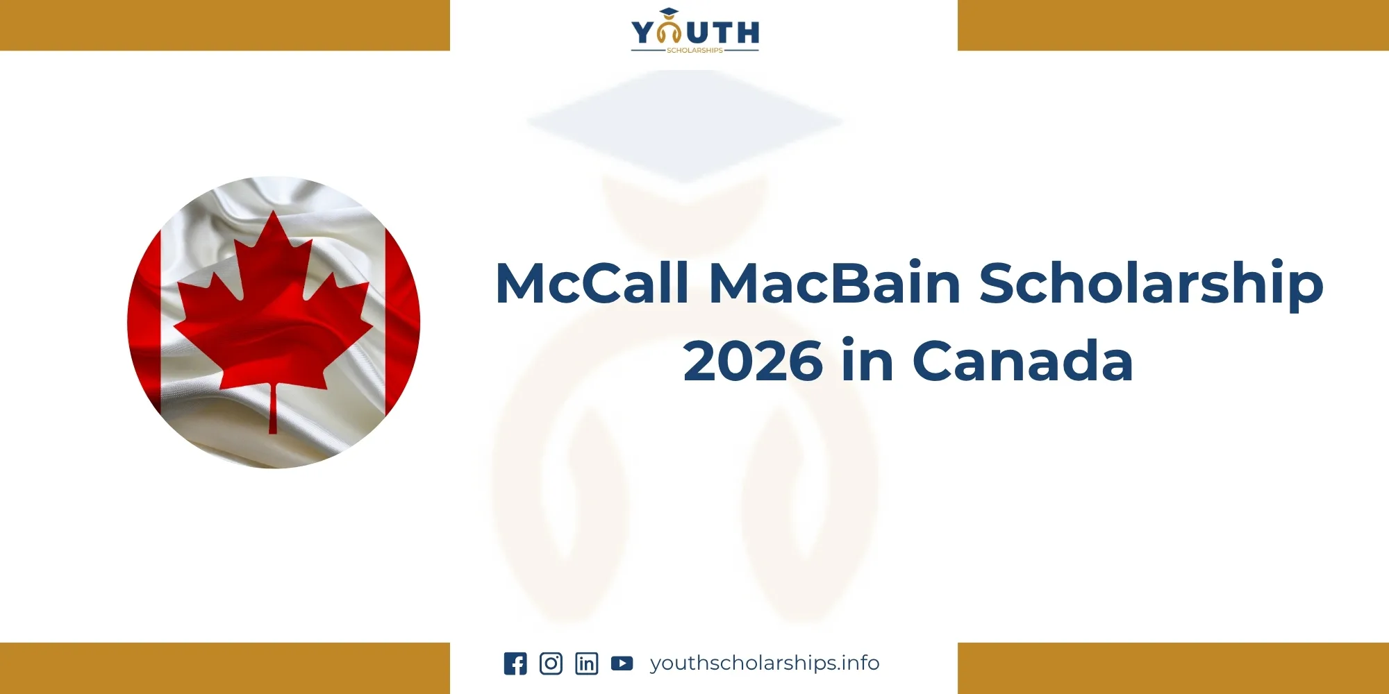 McCall MacBain Scholarship 2026 in Canada
