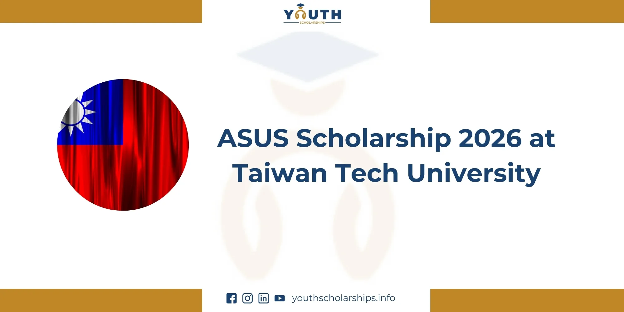 ASUS Scholarship 2026 at Taiwan Tech University | Fully Funded