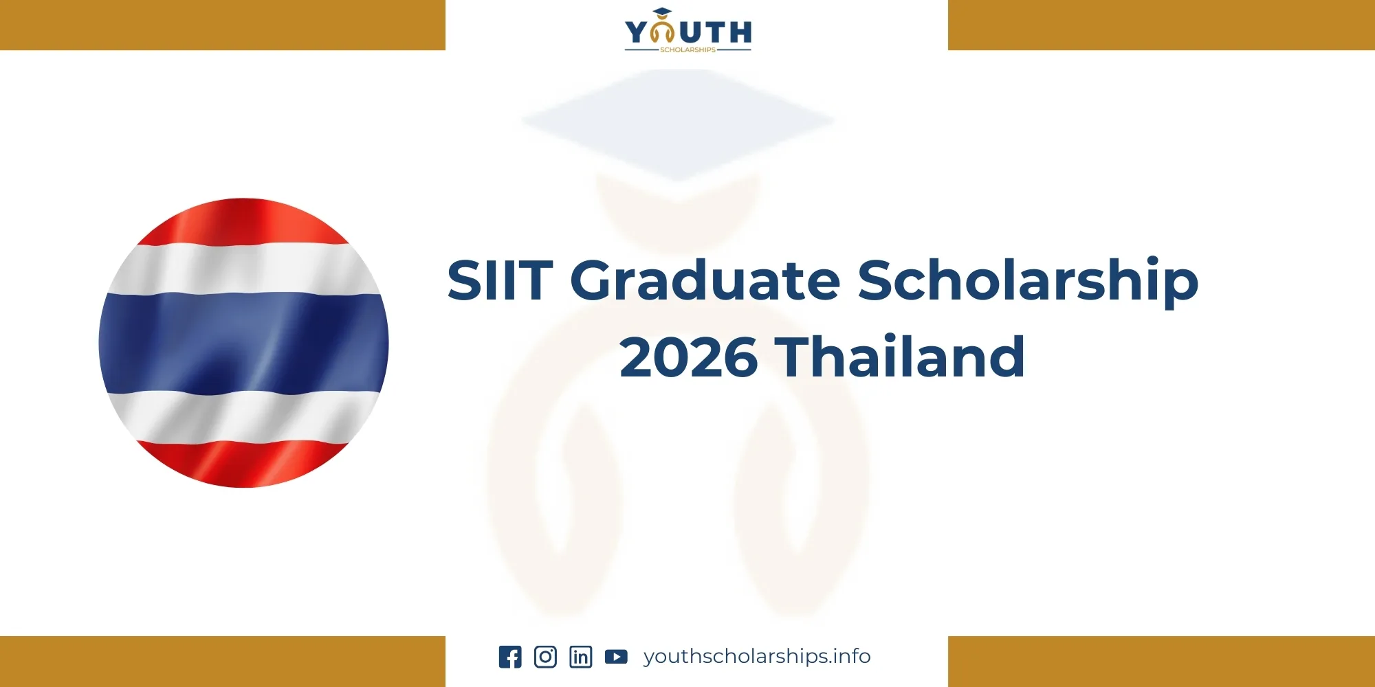 SIIT Graduate Scholarship 2026 in Thailand | Fully Funded