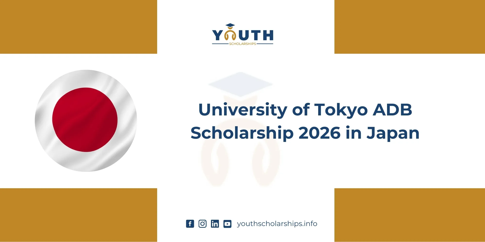 University of Tokyo ADB Scholarship 2026 in Japan