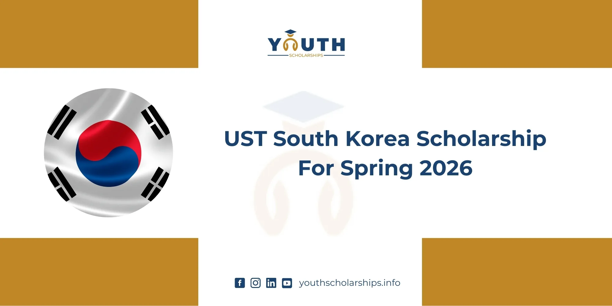 UST South Korea Scholarship For Spring 2026