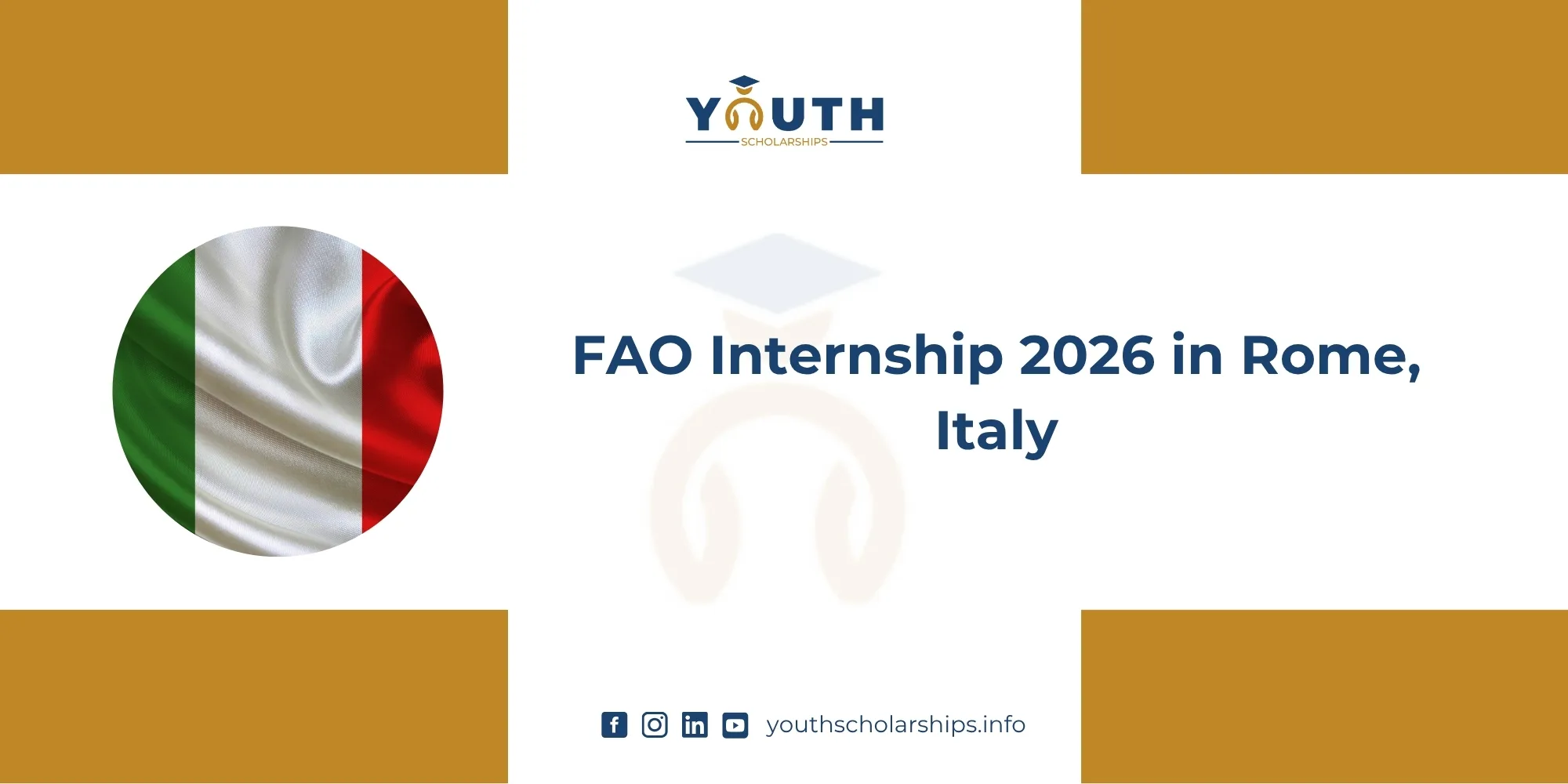 FAO Internship 2026 in Rome, Italy | Fully Funded
