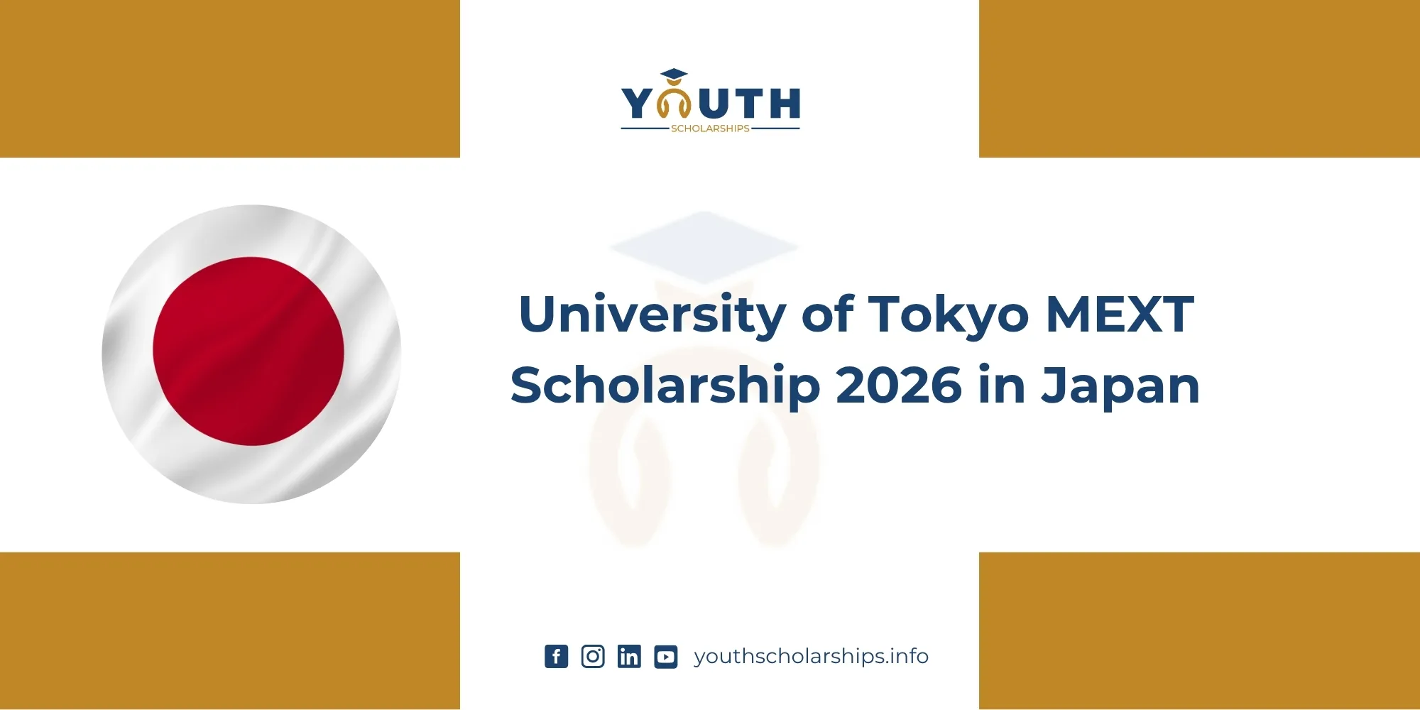 University of Tokyo MEXT Scholarship 2026 in Japan