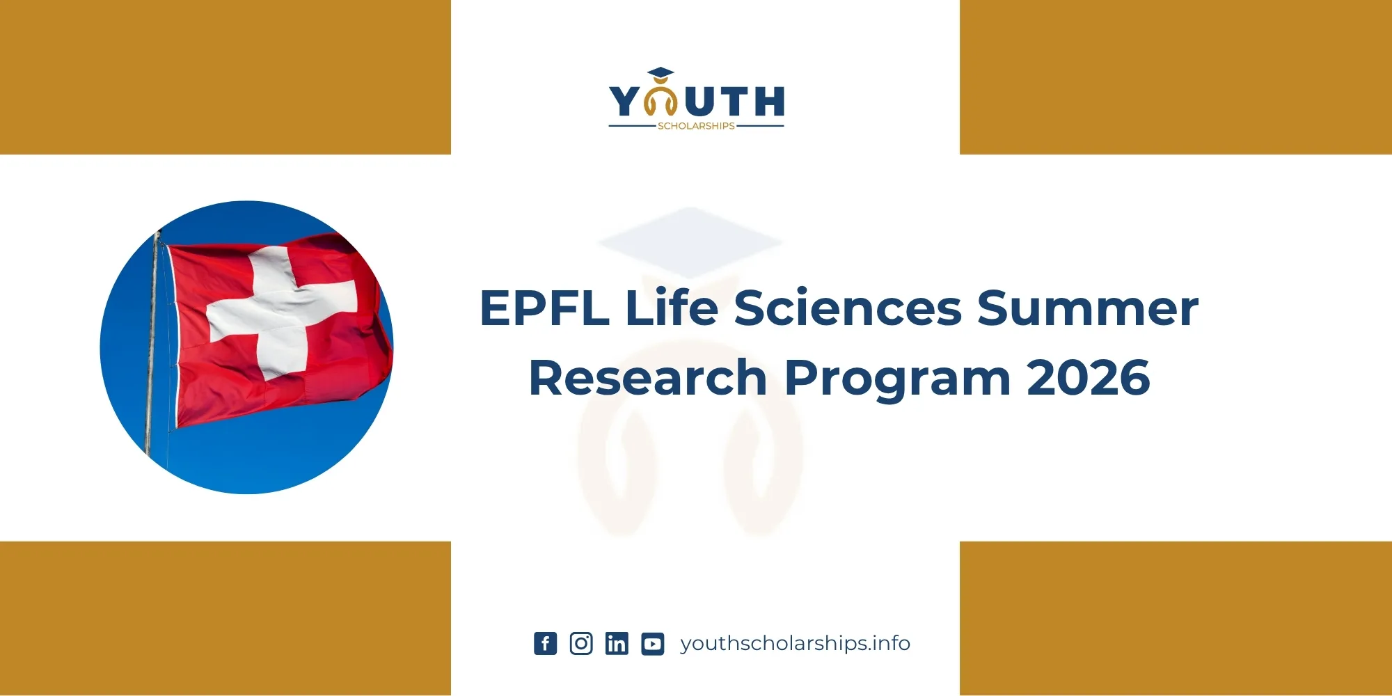 EPFL Life Sciences Summer Research Program 2026 in Switzerland