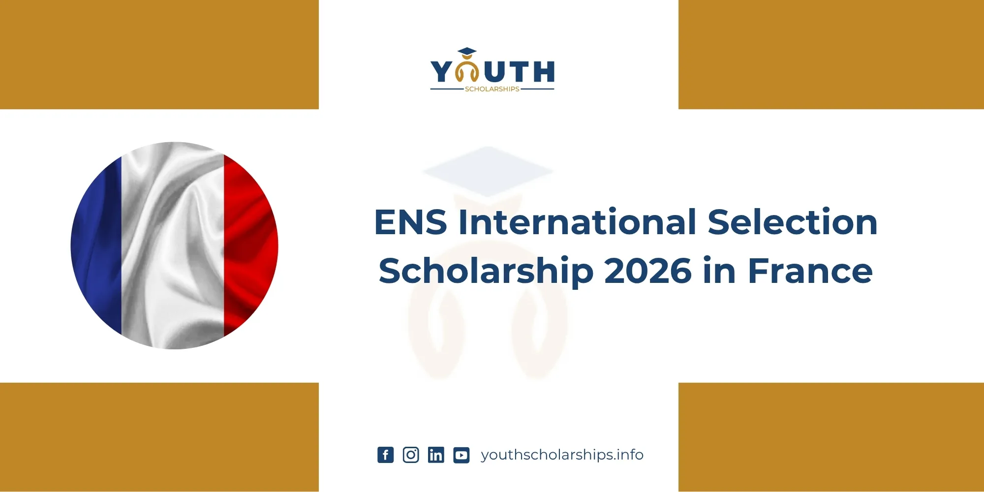 ENS International Selection Scholarship 2026 in France