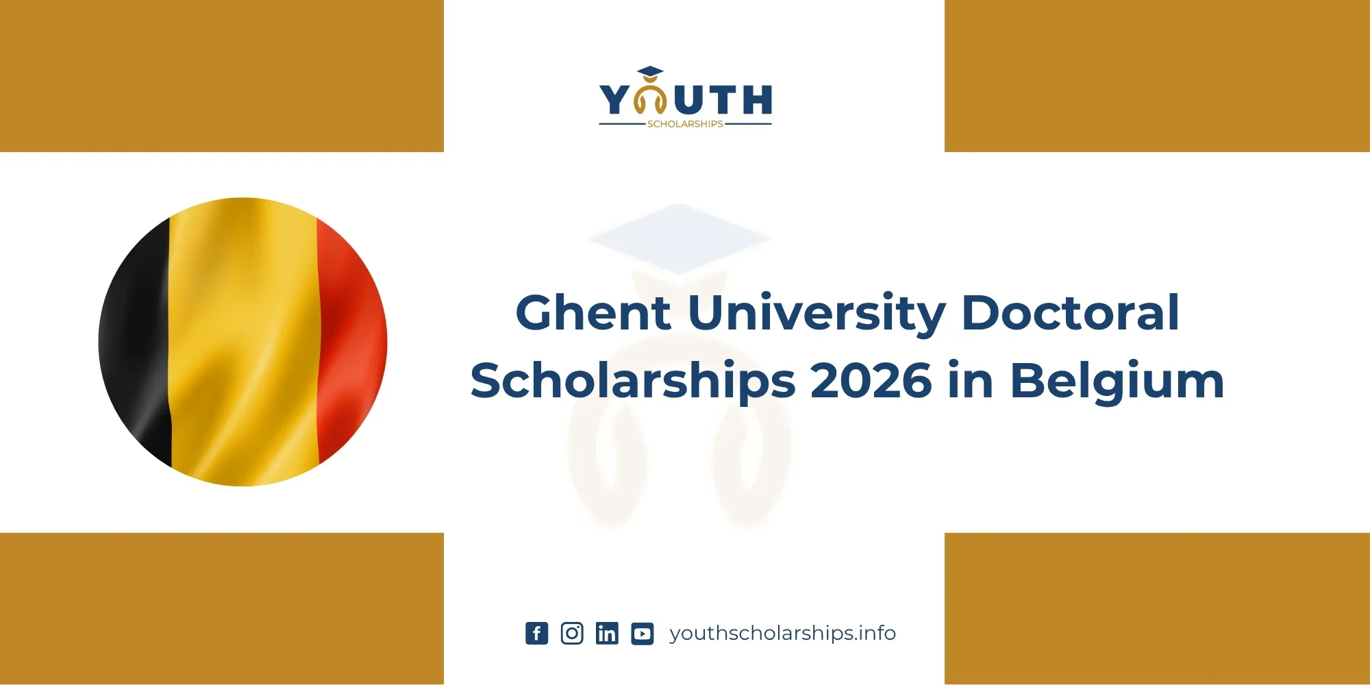 Ghent University Doctoral Scholarships 2026 in Belgium