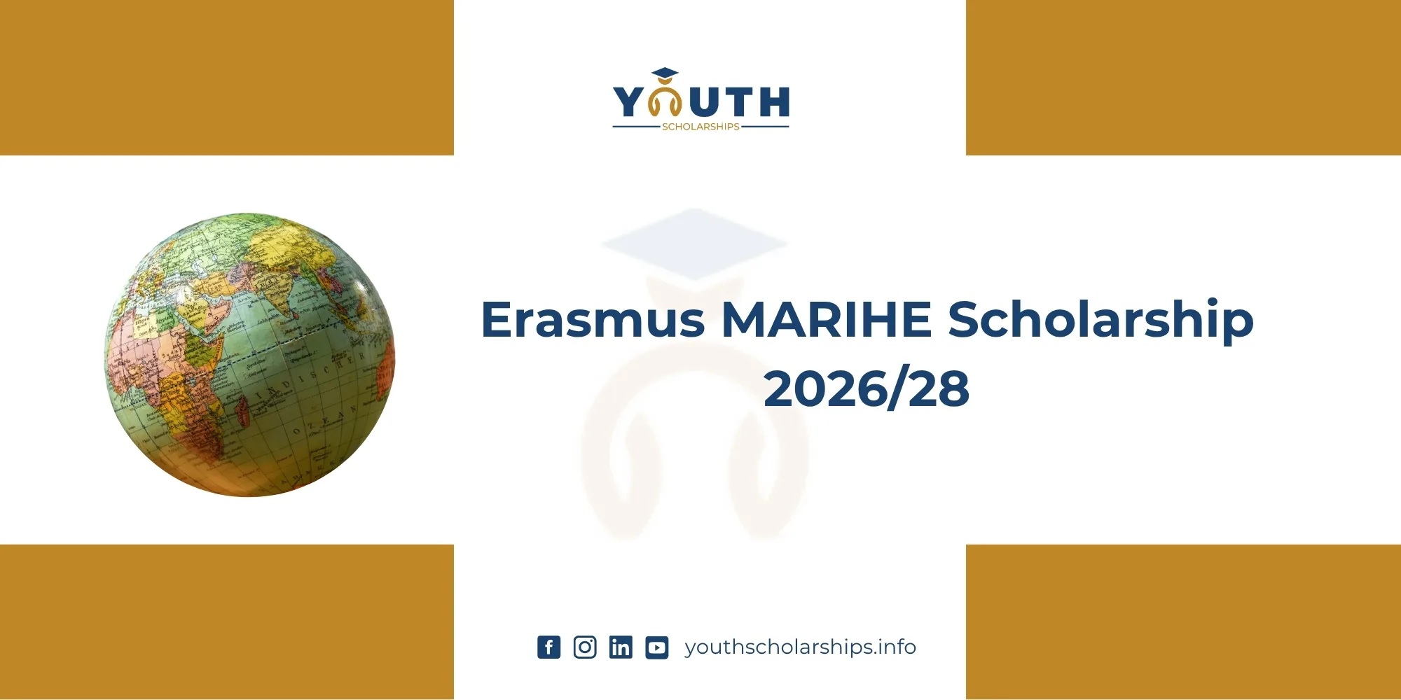 Erasmus MARIHE Scholarship 2026/28 | Fully Funded