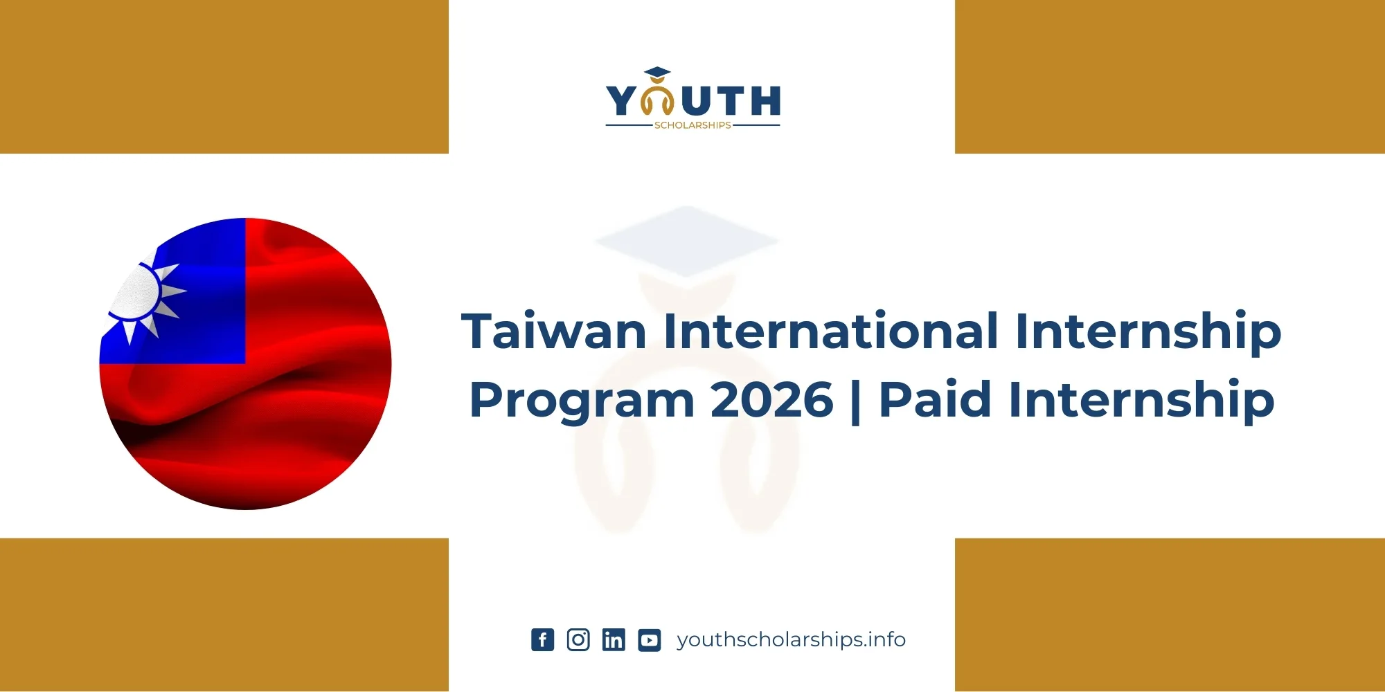 Taiwan International Internship Program 2026 | Paid Internship