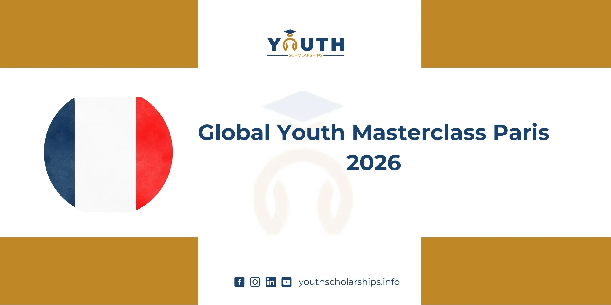 Global Youth Masterclass Paris 2026 | Fully Funded
