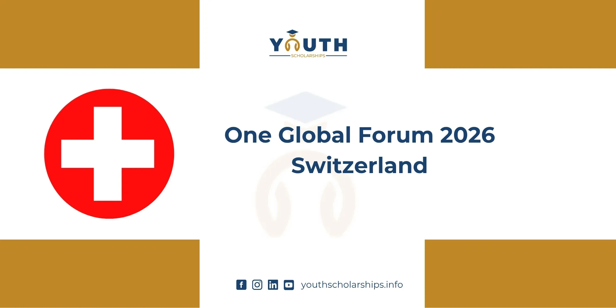 One Global Forum 2026 Switzerland | Fully Funded
