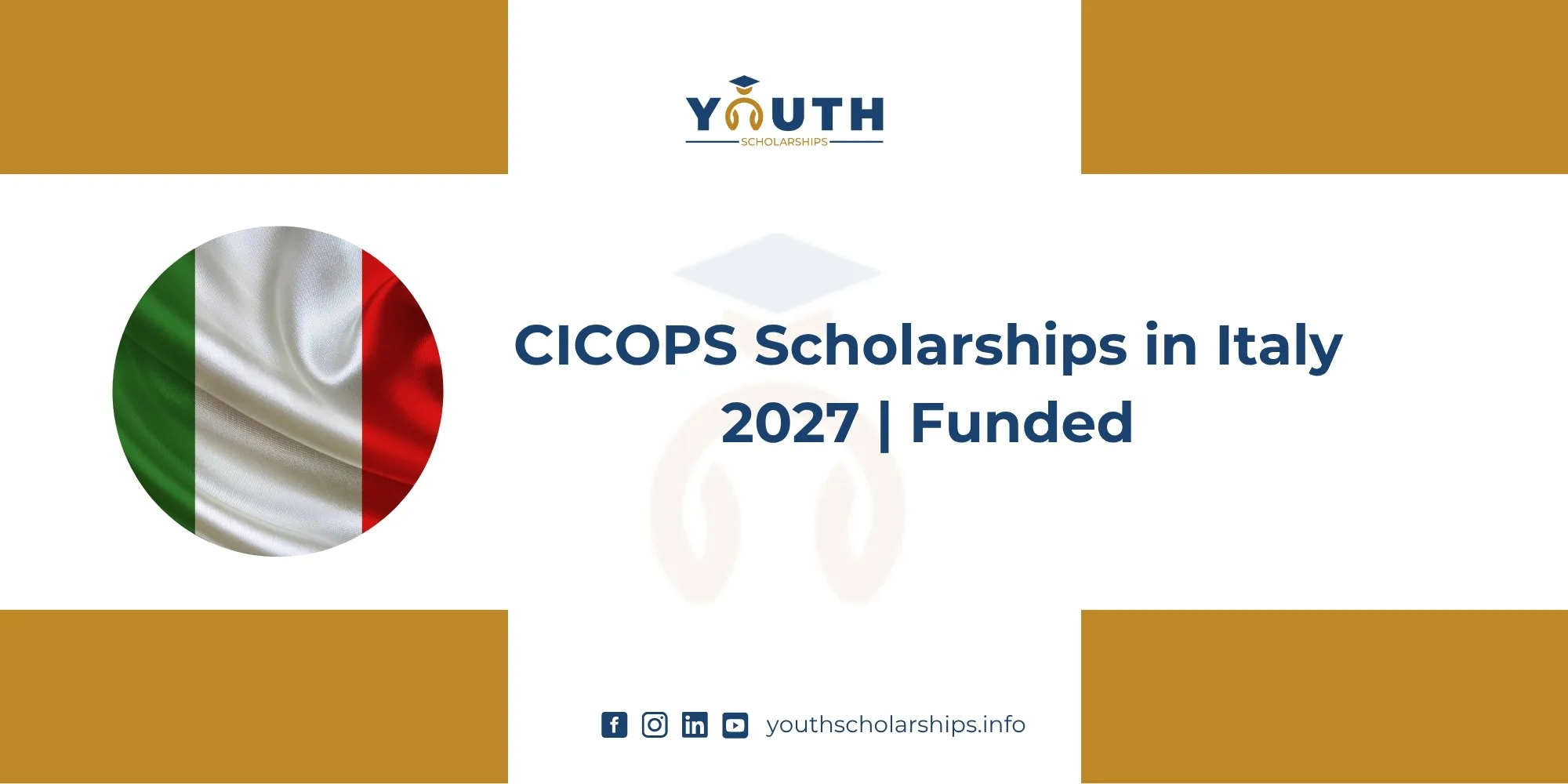 CICOPS Scholarships in Italy 2027 | Fully Funded
