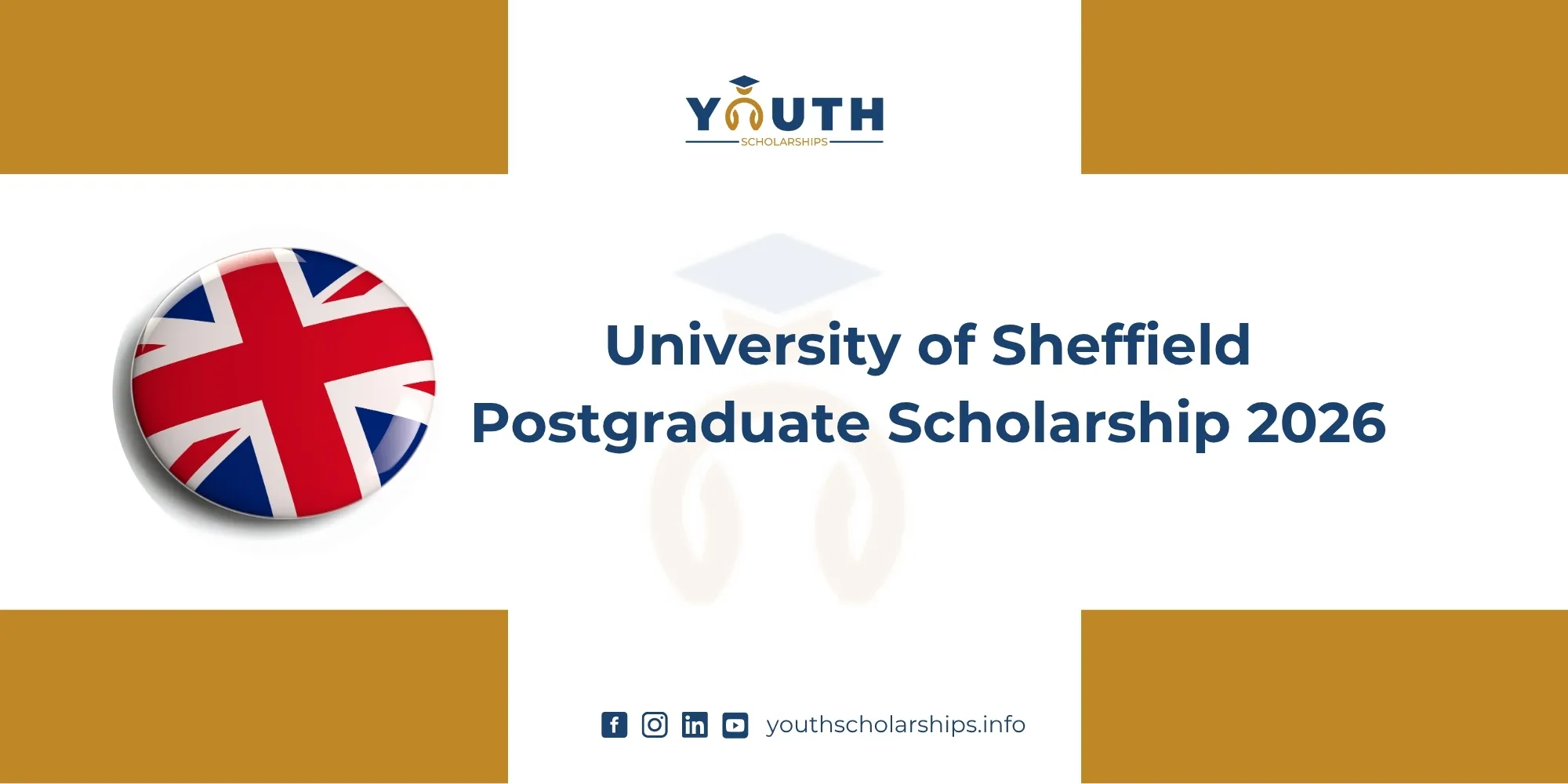 University of Sheffield Postgraduate Scholarship 2026