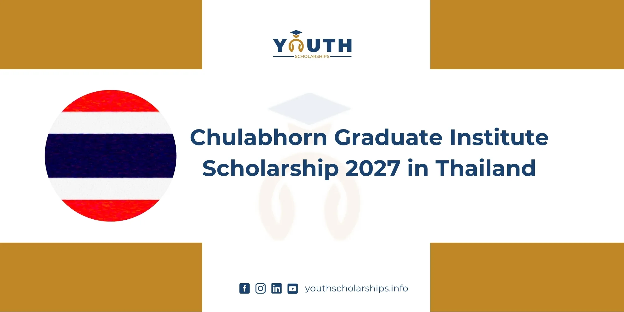 Chulabhorn Graduate Institute Scholarship Thailand