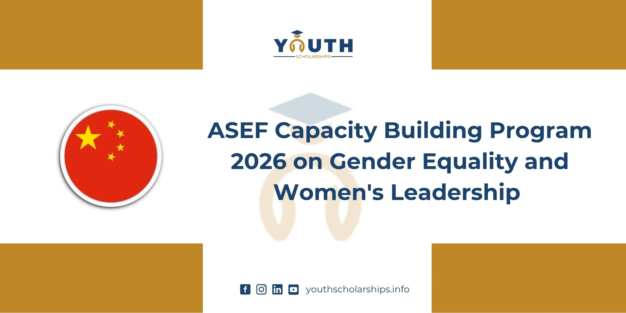 ASEF Capacity Building Program 2026 on Gender Equality and Women's Leadership in Kunming