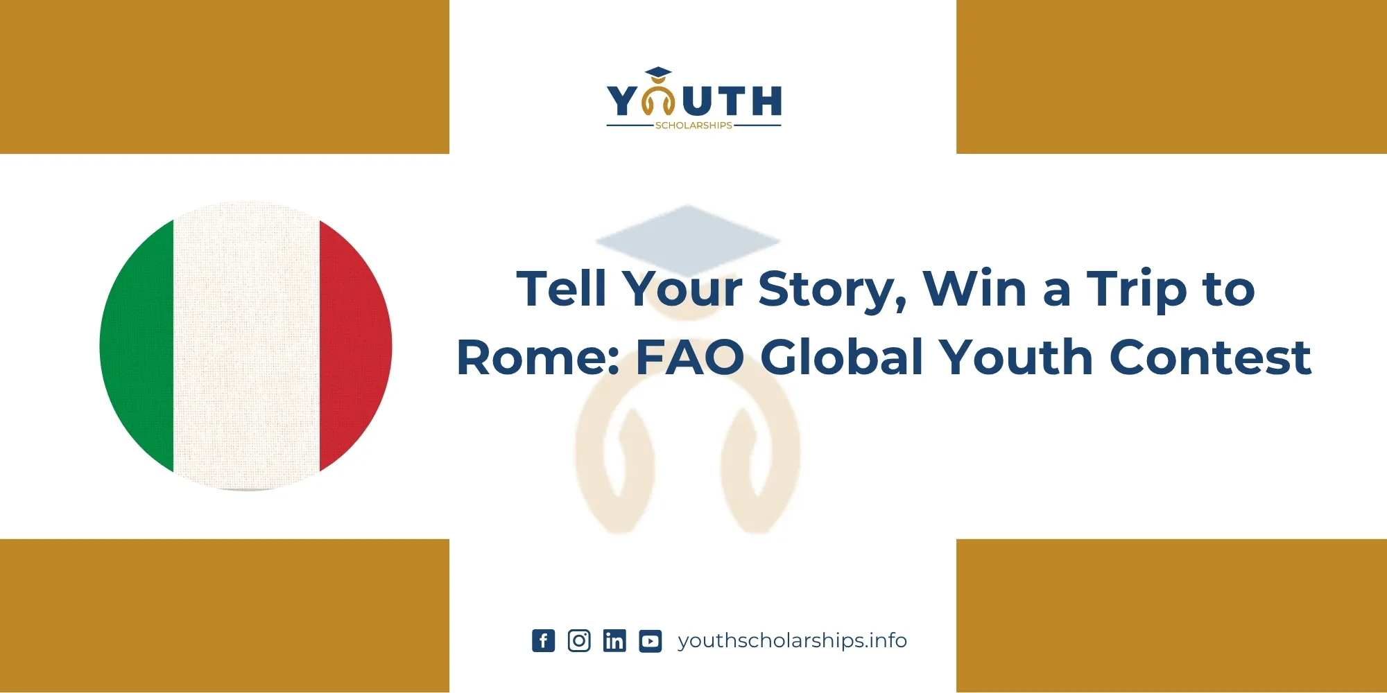 Tell Your Story, Win a Trip to Rome: FAO Global Youth Contest 2026