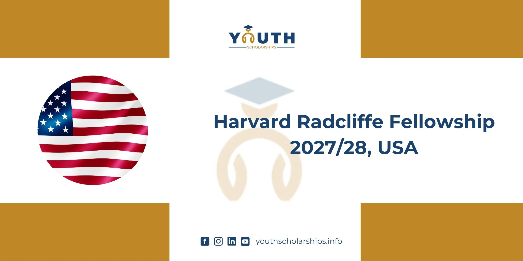 Harvard Radcliffe Fellowship 2027/28, USA 