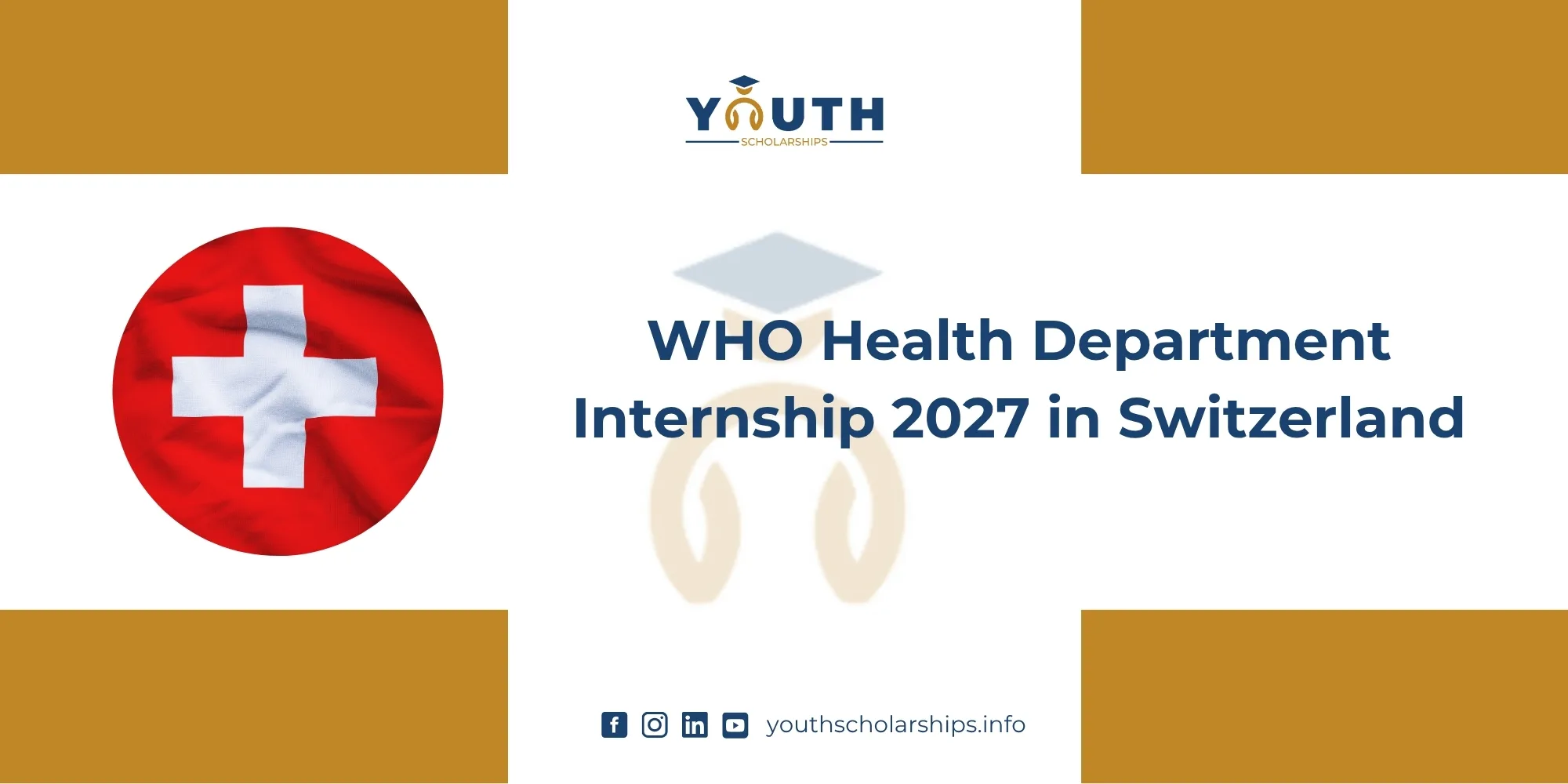 WHO Health Department Internship 2027 in Switzerland